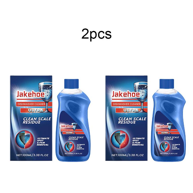 JAKEHOE Dishwasher Cleaner Removes Stains Grease & Limescale Household Kitchen Dishwasher Cleaning Liquid