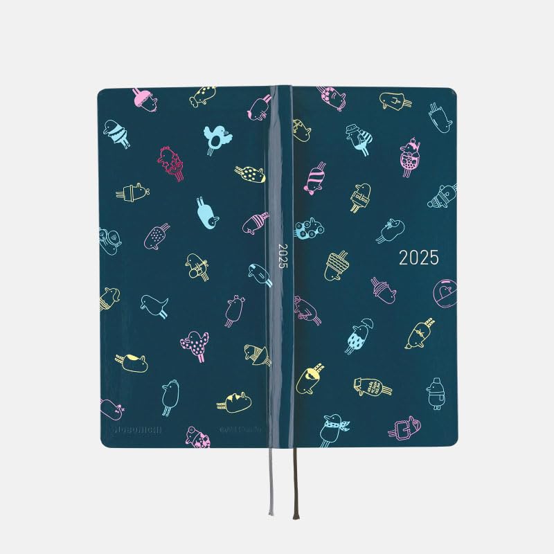 Hobonichi Techo 2025 Недели Почти Почти Торидори Начиная с апреля Еженедельный блокнот Еженедельный левый тонкий портрет Торидори/Кирари