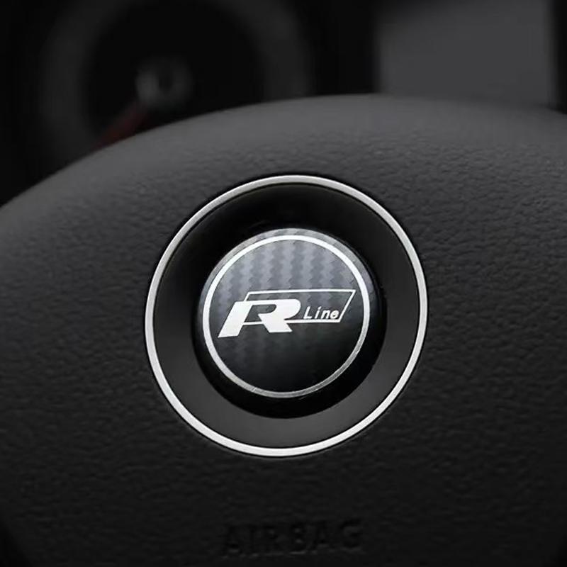 Для автомобиля VW Руль Автомобильный Значок Наклейка Аксессуары Для Volkswagen R-line GTI R Polo Golf 7 8 Touareg Passat Tiguan Jett