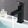 Modern Black/Chrome Basin Faucet Hot Cold Mixer Vanity Kitchen Deck Mounted Sink Faucet Bathroom Tap