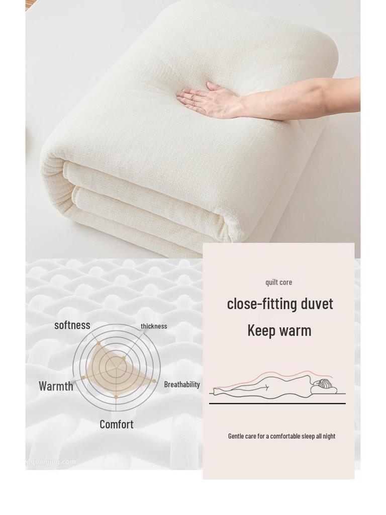 Утолщенное одеяло из натурального хлопка - 100% хлопок из Синьцзяна, марля, для осени и зимы