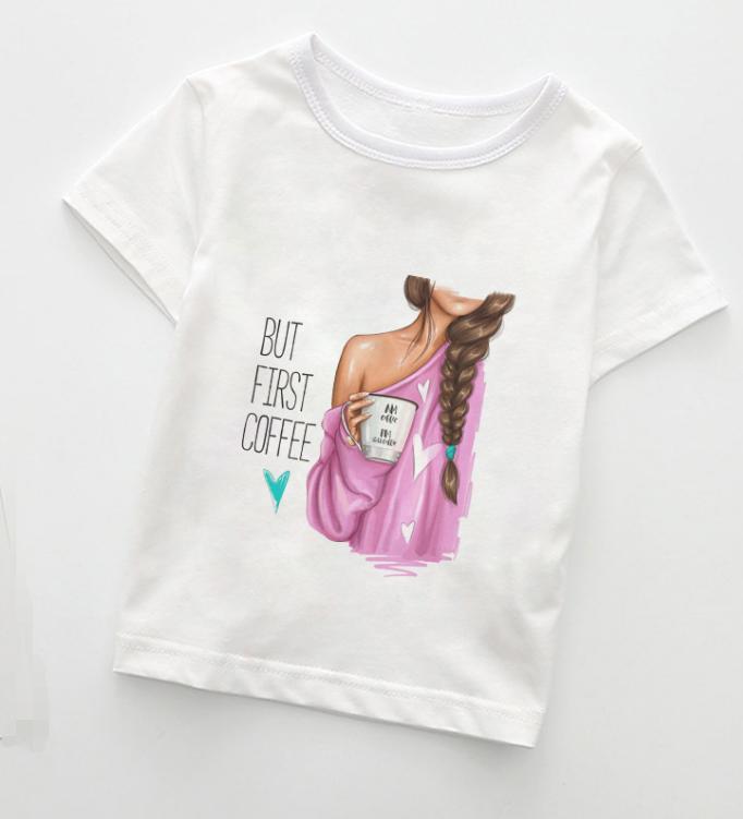 Summer Boys Kids Fashion Girl Tshirts Casual Wear Lovely Cozy Boys T Shirt Round Neck Polyester Fabric Girls Clothes
