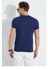 Men's Color-blocked Striped Outdoor Sports Short-sleeved T-shirt