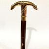 Antique Style Victorian Vintage Designer Brass Handle Cane Wooden Walking Stick