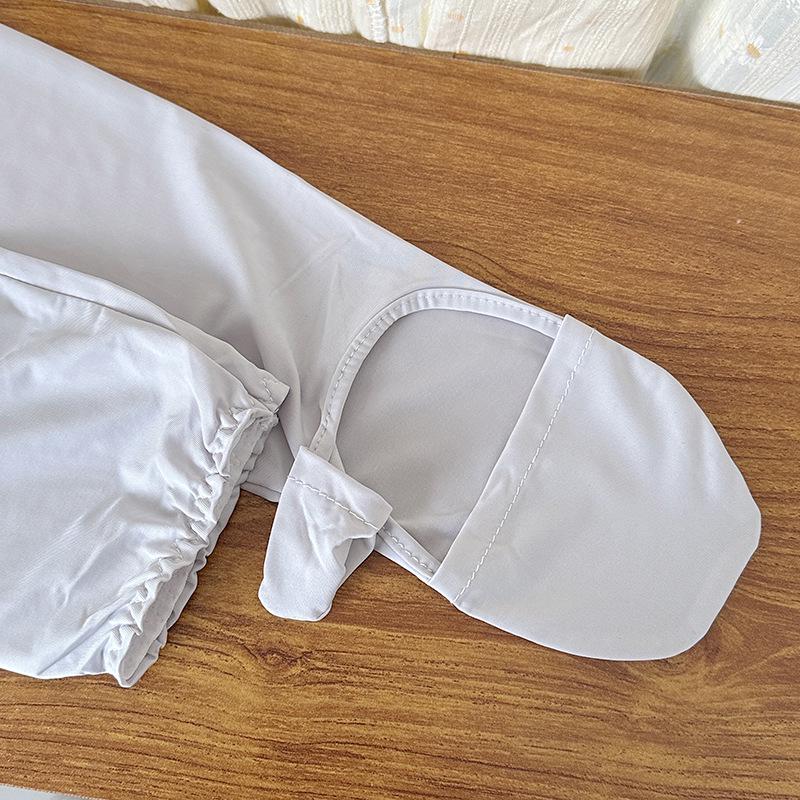 Женские рукава для защиты от солнца с полным пальцем из ледяного шелка - Тонкий стиль, блокировка УФ для езды на велосипеде и вождения