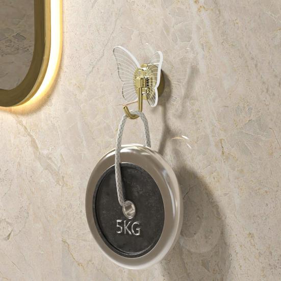 Wall Storage Hook Strong Adhesive Removeable No Mark Left Damage-free Punch-free Anti-slip Moisture-proof Waterproof Organization Hook