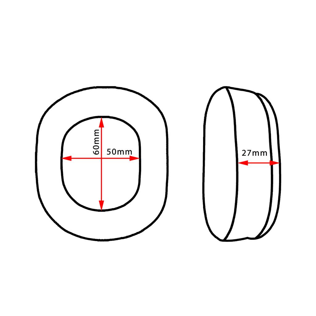 NullMini Replacement Earpads for Redragon H510 Zeus,H710 Helios Headset Headphones Leather Sleeve Earphone Earmuff
