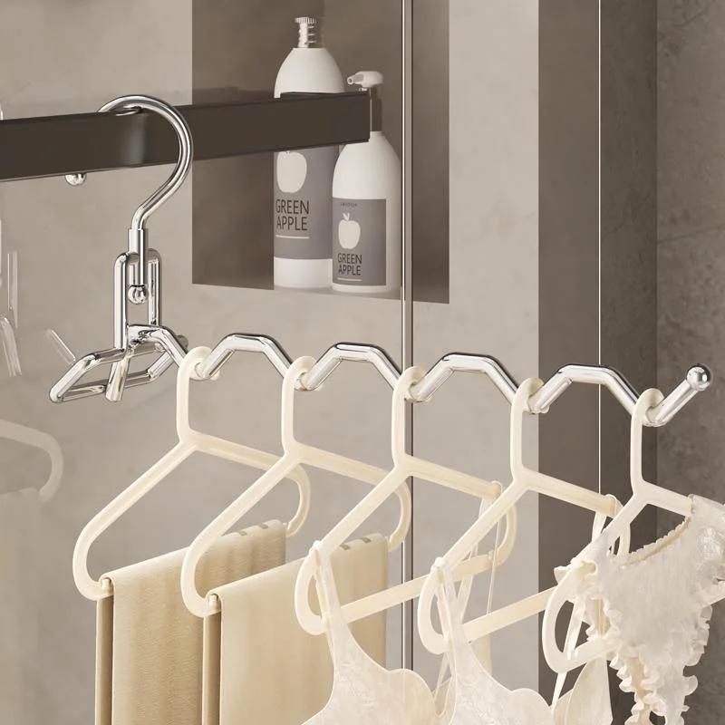 Складная вешалка для одежды из нержавеющей стали Multifu Travel Hotel Drying Hanger Essential Trips Home Simple Hanging Clothes Hangers