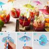 50x Коктейльные соломинки-зонтики Тропические Гавайские Соломинки для украшения напитков на вечеринке у бассейна