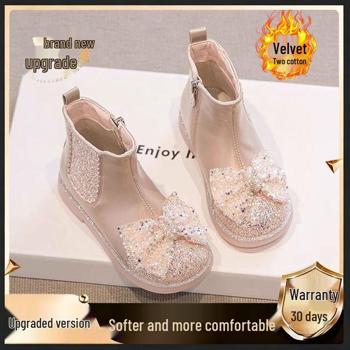 Девичьи кожаные ботинки Martin на велюровой подкладке 2025 - Модные короткие хлопковые ботинки для осени/зимы