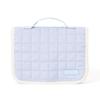 Квилт с поп-стежком, подвесной чехол, дорожный чехол, косметичка, подвесная, средний, светло-голубой