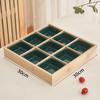 Wooden Multi-Compartment Serving Tray with Bowls