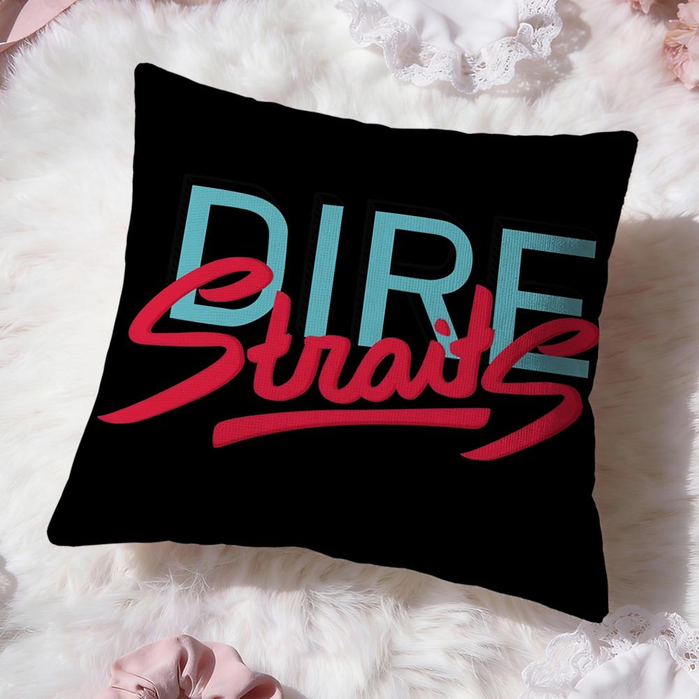 D-Dire S-Straits Rock Cushion Cover Premium Comfort Двусторонняя наволочка - Дизайн «Два в одном» для любой комнаты и салона автомобиля