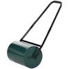 30 L Garden Lawn Roller With Water Sand Filled Drum Heavy Duty Steel Lawn Push Rolling Tool Dark Green