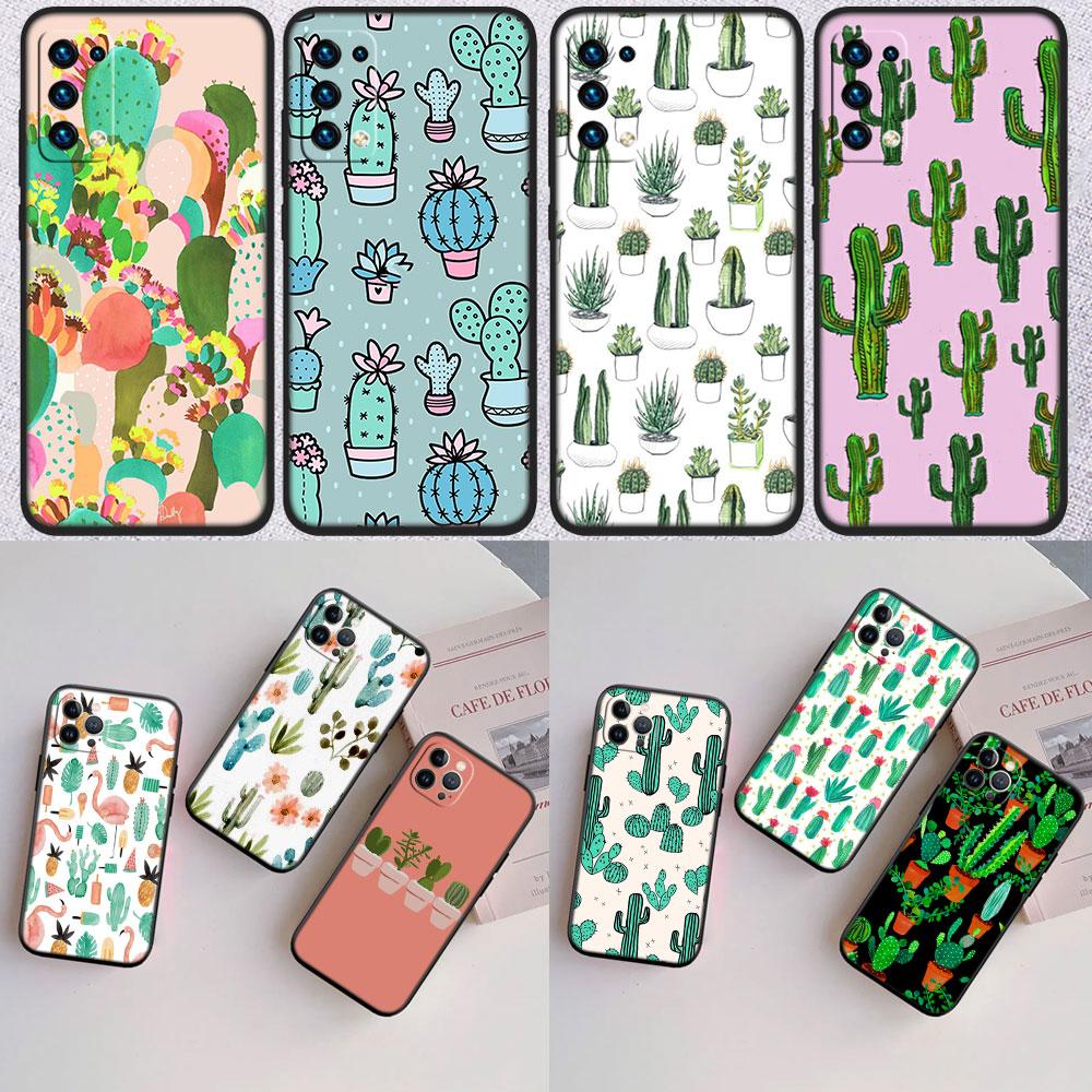 IK74 Watercolour Cacti New High-End Shell Phone Case for Redmi Note 13 14 Pro+ Plus A3 A3X 13X 13C 13R 14S 14C 14R