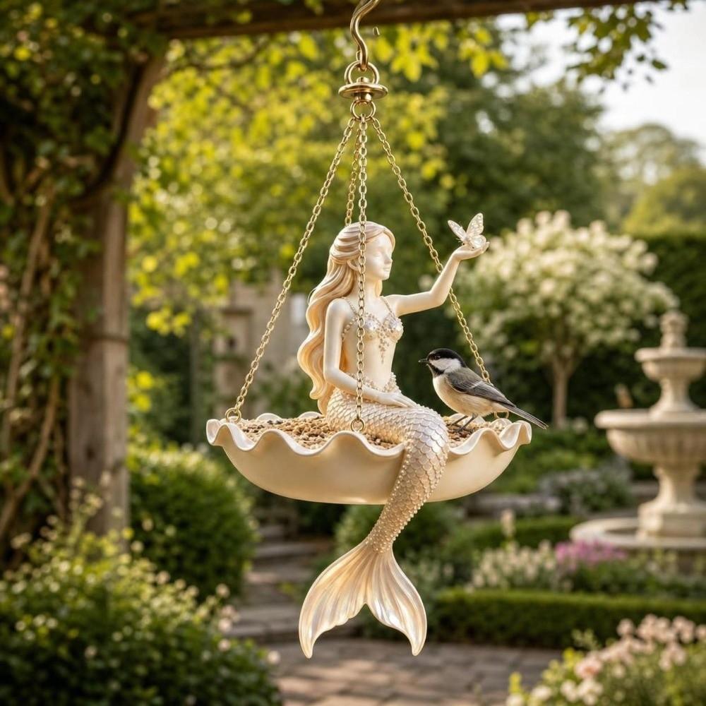 Vintage Fairy Flower Pot Elegant Mermaid Plant Holder Ballet Dancer Hanging Planter Indoor Decor