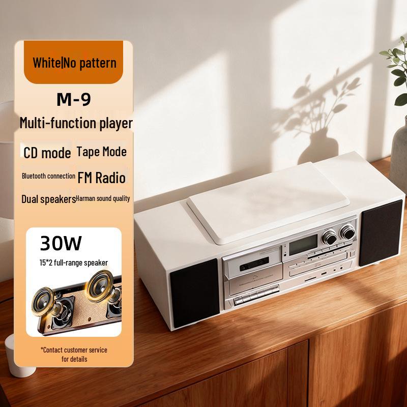 Ретро-магнитофон с CD-плеером Bluetooth, звуком качества Harman и мощным динамиком