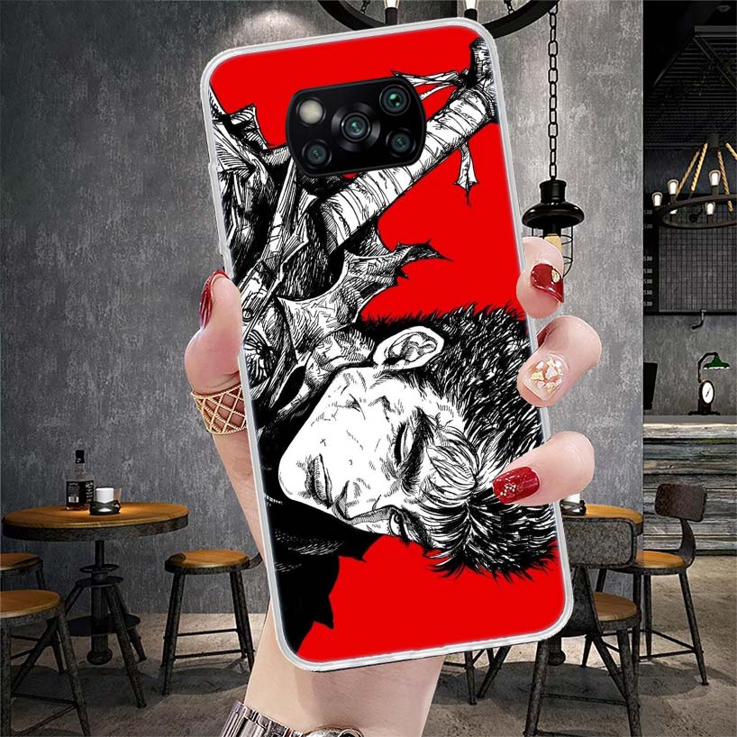 G-Guts B-Berserks Аниме Мягкий чехол для телефона для Xiaomi Redmi 15C 15 13C 13 Poco X5 X6 X7 F7 Ultra M7 12C 12 10 10C 9C 9A 9T 9 Fundas
