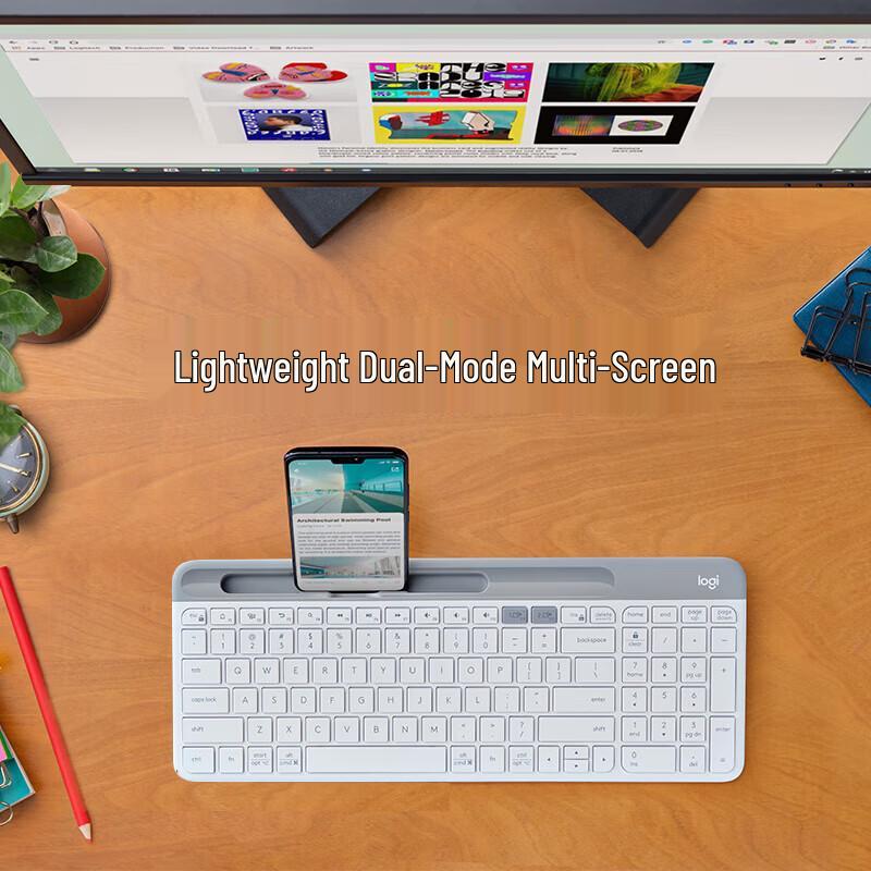 Logitech K580 Bluetooth Тонкая Мультиустройственная Клавиатура