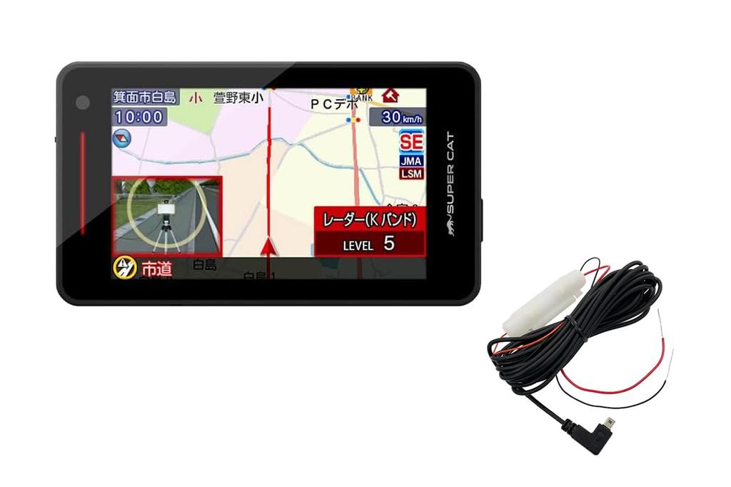 Yupiteru Laser Radar Detector with Power Cord and JMA MSSS Improved Detection and Wireless LAN Web-exclusive One-Body & YK-2000T OP-11U Set,