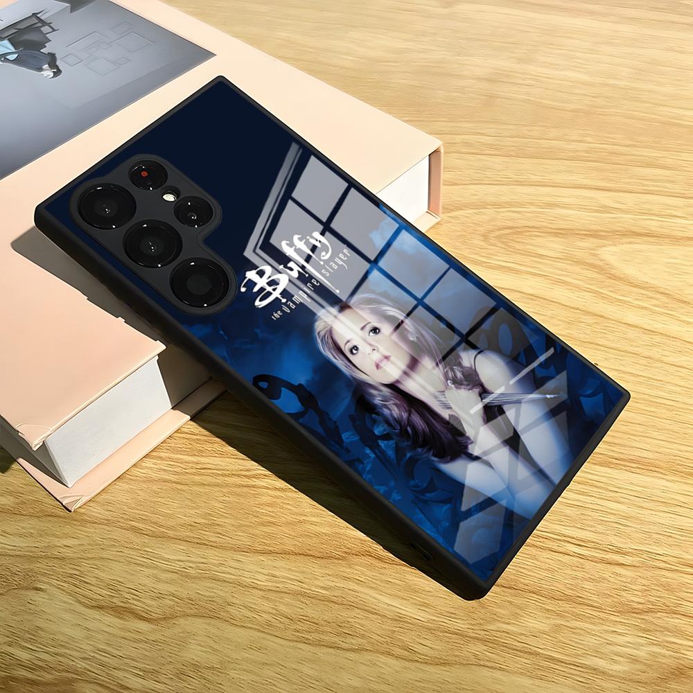 Чехол для телефона B-Buffy The Vampire Slayer для Samsung S26 S24 Ultra S25 S23 S22 S20 Fe S21 Plus A54 A24 A53 A16 A13 Стеклянная крышка