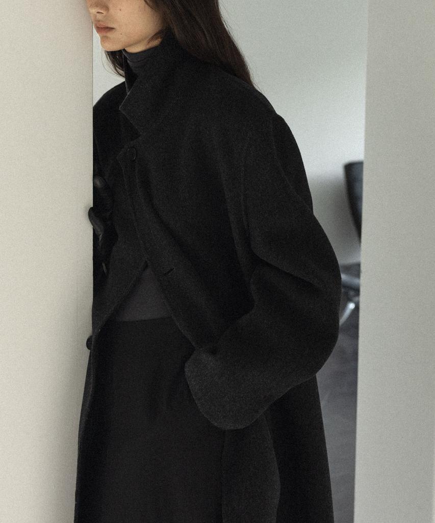 Blankroom Her Pound Shell Coat (Handmade)_Black