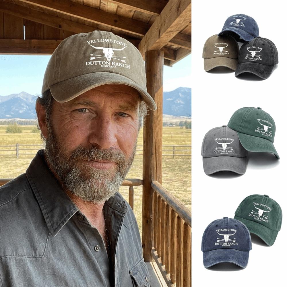 Adjustable Western Cowboy Baseball Hats Washed Cotton Sun Hat Fashion Dad Hat for Men Women