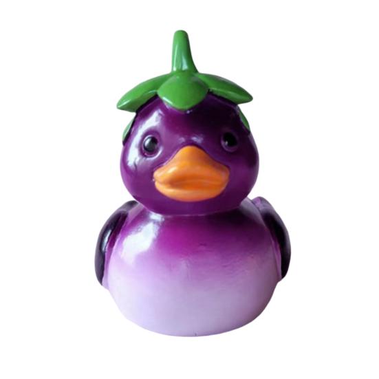 Vegetable Duck Statue Cartoon Corn Carrot Eggplant Cabbage Duck Resin Figurine Home Office Desktop Decoration Ornament
