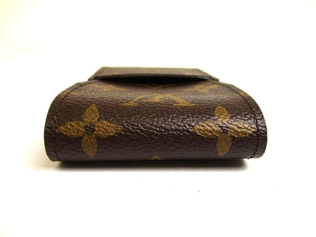 Authentic LOUIS VUITTON Monogram Leather Brown Cigarette Cases #a954 Refurbished