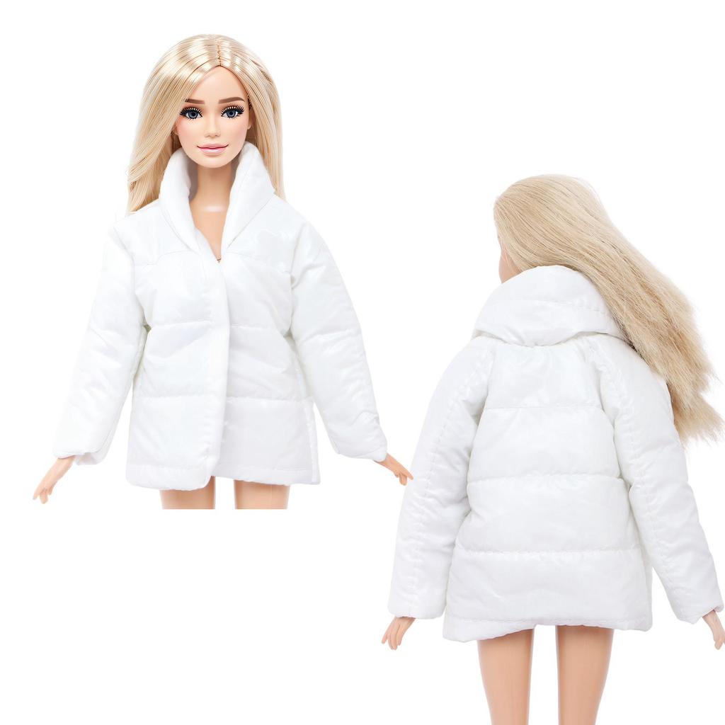 Winter Long Coat for Barbie Doll Hoodies 1/6 12 Inch Dolls Clothes Girl Toy