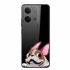 Glass Back Cover For Redmi 15C 4G Case 15 C Cute Cartoon Hard Tempered Glass Case Soft Bumper For Redmi 15C Cases Coques Fundas