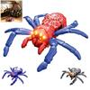 Паук на Радиоуправлении Игрушка RC Паук Забирающийся по Стенам Перезаряжаемый Гусеничный Паук 360 Градусов Хэллоуин Розыгрыш Игрушка Вращается со Светодиодными Глазами для Мальчиков