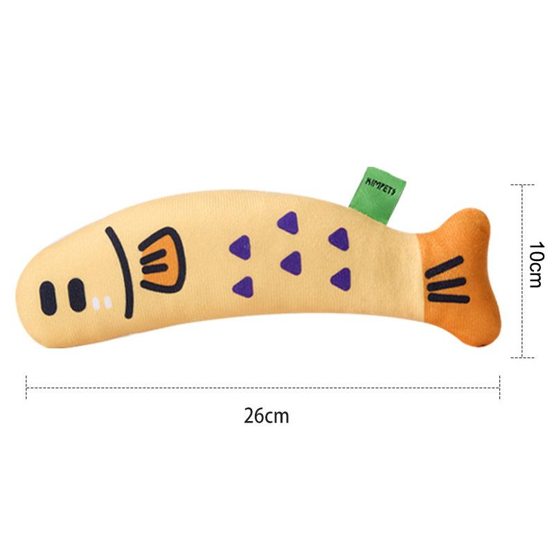 Игрушки с кошачьей мятой, устойчивые к укусам, мультяшные игрушки для жевания кошек, интерактивные игрушки для кошек, имитация рыбок, игрушка в виде котенка, избавляющая от скуки, игрушки для кошек