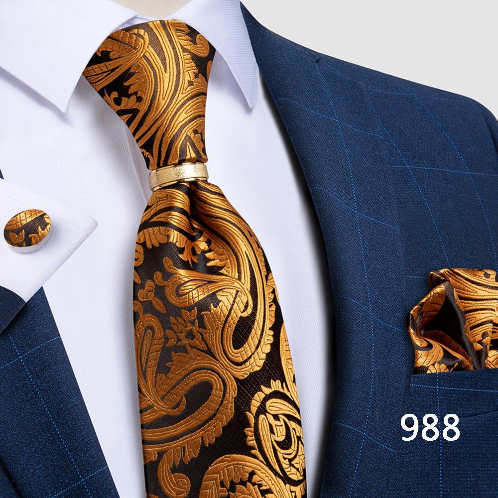 Мужской набор на торжество - галстук, запонки, платок