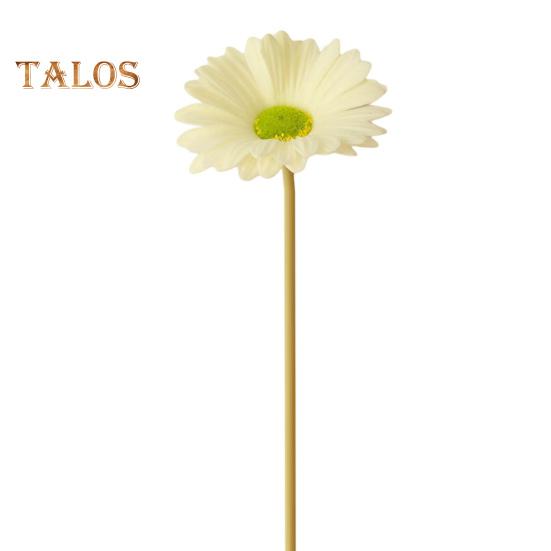 Искусственный цветок, анти-выцветание, украшение из искусственной кожи, отличный одиночный филиал, домашний декор для вечеринки, сада, гербера, искусственный цветок, товары для дома