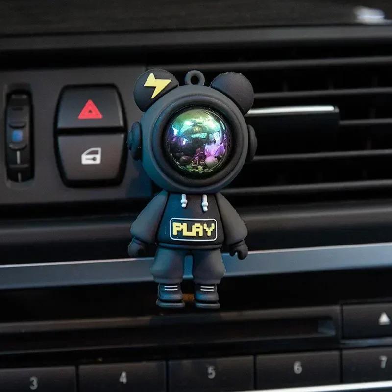 Car Air Conditioning Air Outlet  Perfume Clip Cartoon Astronaut Air Outlet Car Aromatherapy Clip Car Interior Accessories Gadget