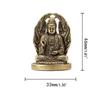 Solid Guanyin Buddha Statue Brass Craft Buddha Pendant Creative Pocket Buddha Ornaments  Table