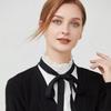 Korean Stand Shirt False Collar for Women Bowknots Ties Faux Col Half Shirt Blouse Fake Collars Sweater Shirt Detachable Collars