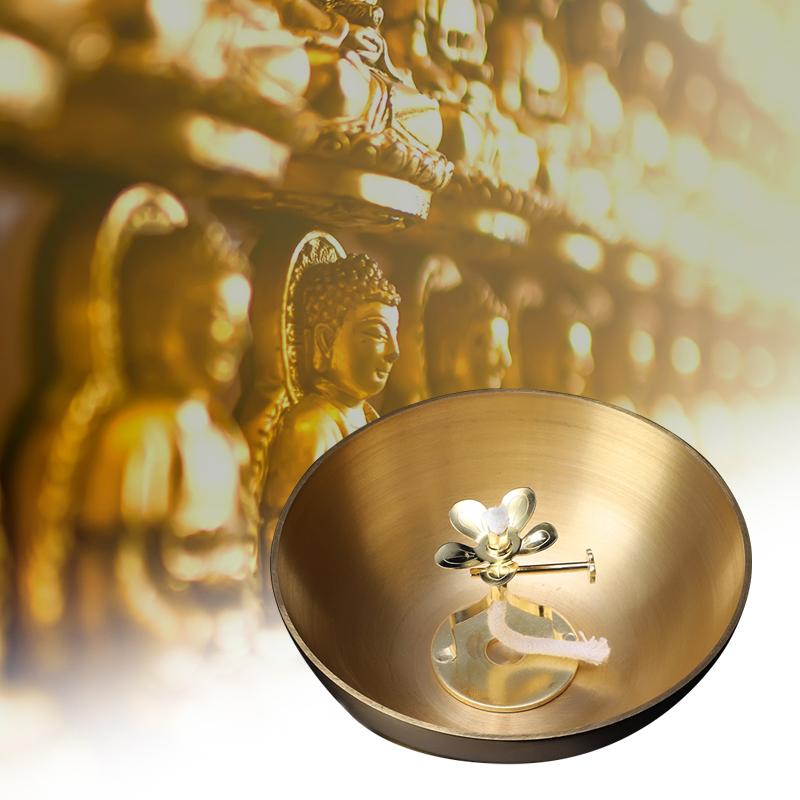 Масляная лампа Держатель фитиля Лампа с подставкой Держатель фитиля Будда Фотанг Принадлежности