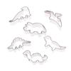 6Pcs Stainless Steel Dinosaur Shape Pastry Cookie Biscuit Cutter Cake Decor Mold