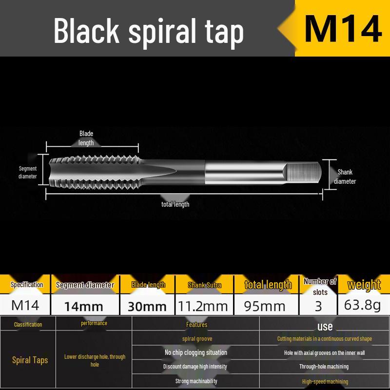 Серебряная спиральная и остроконечная метчиковая фреза M35 с высоким содержанием кобальта и титановым покрытием