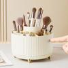 360° Rotating Makeup Brush Storage Box Desktop Makeup Tools Organizer Large Capacity Cosmetic Brush Lipstick Eyebrow Pen Rack