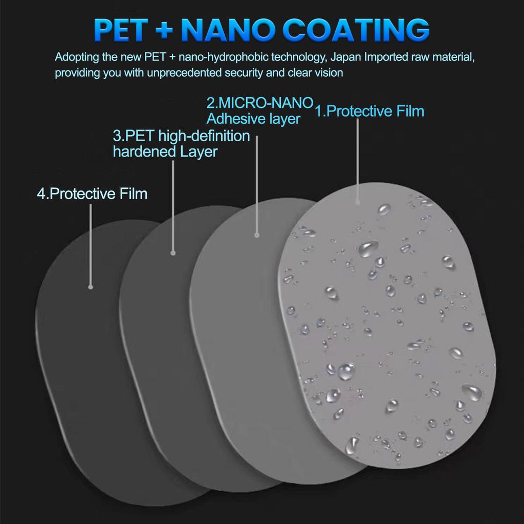 Наклейка на зеркало заднего вида автомобиля, водонепроницаемая, противотуманная, прозрачная, водонепроницаемая, для ванной, грузовика, внедорожника, дождливый день