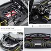 1/24 Scale Lambo Aventador SVJ63 Diecast Car Model Toy, Pull Back Toy Vehicle with Sound and Light for Kids Toddler Boys Girls Gift Collection