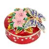 Butterfly Jewelry Box Metal Elegant Enameled Trinket Storage Box for Bathroom Bedroom Home Decor