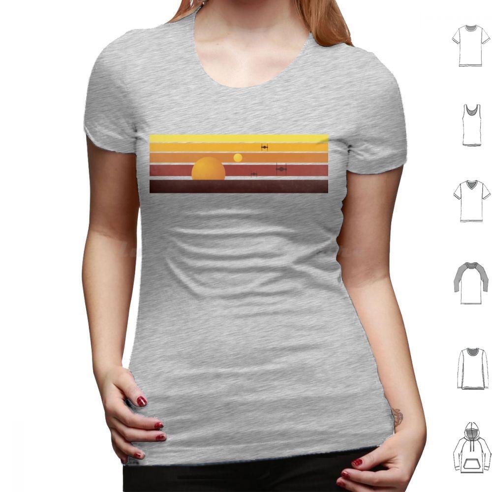 Tatooine Sun Classic T Shirt Cotton Men Women DIY Print Tatooine Sun