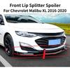 Front Lip Splitter For Chevrolet Malibu XL 2016-2020 Front Bumper Spoiler Sport Lower Body Kit Exterior Modification Parts