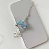 Jellyfish Tassel Jellyfish Beaded Pendent Korean BackPack Keyring Phone Charm Keycord  Mobile