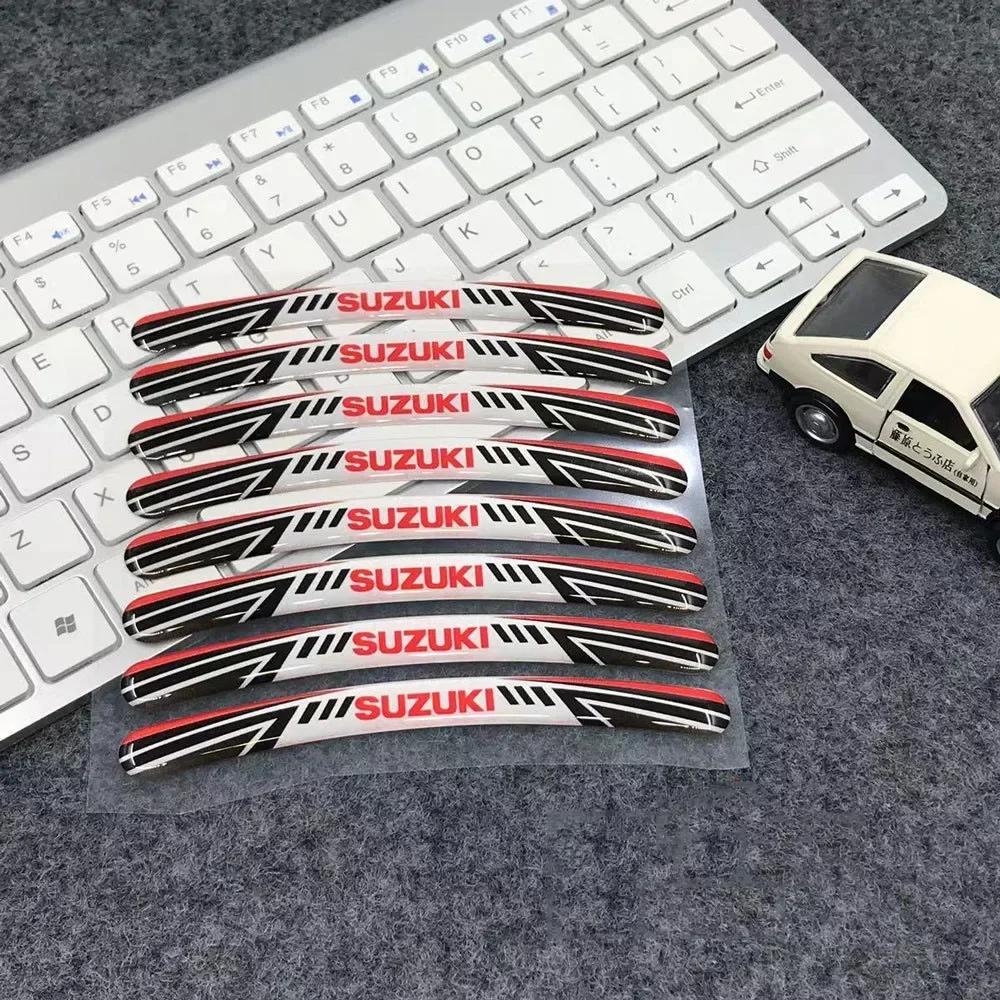 GMRT3 Car Wheel Stickers 13-19 Inch Universal for Suzuki Motorcycle Tire Modification Waterproof Drip Glue Decorative Stickers