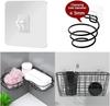 Seamless Adhesive Hooks Transparent Home Acrylic Strong Self Adhesive Hooks Bathroom Kitchen Claw Buckle Hanger Wall Hang Shelf